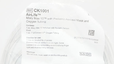 Vyaire CK1001 AirLife Misty Max w/ Pediatric Aerosol Mask & O2 Tubing